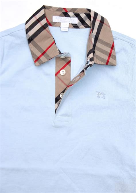 infant burberry collar shirt.